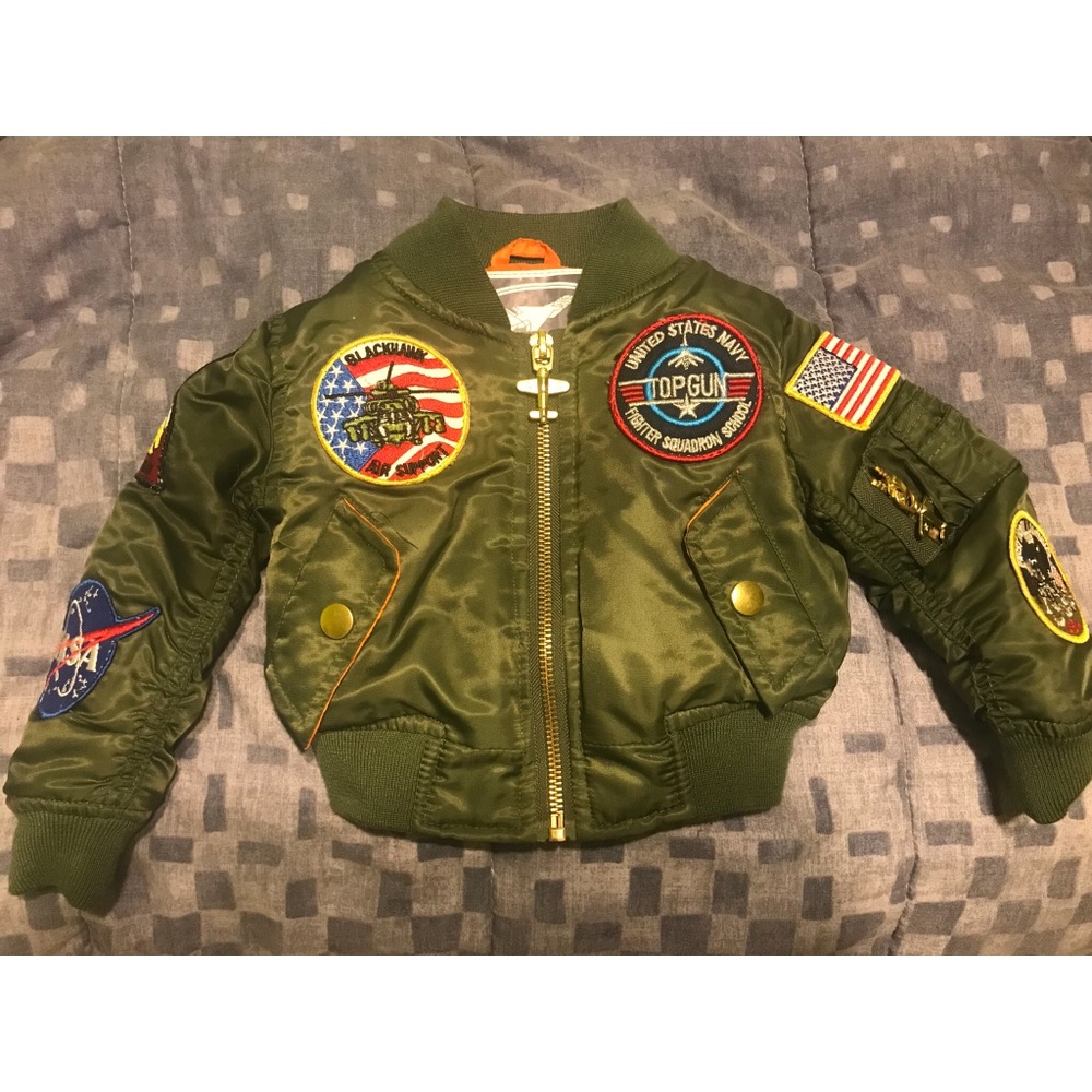 NWOT Up & Away Top Gun Bomber Jacket